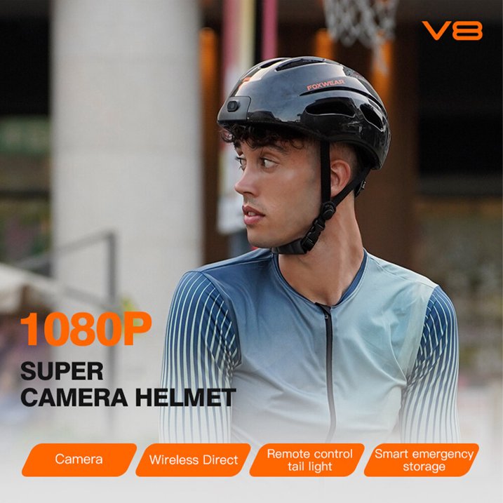 CASCO Inteligente Con Cámara V8
